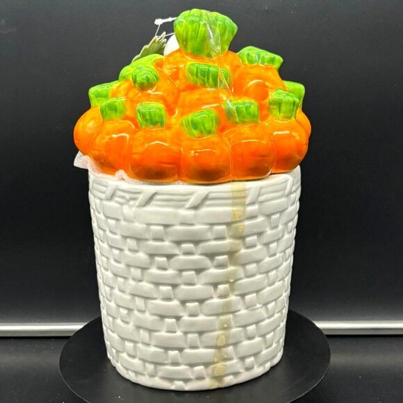 Brand New Potters Studio Bunny Butt in Carrot Patch Cookie Jar Treat Cannister E - Picture 8 of 10